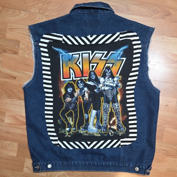 Mecca jeans Other - HANDMADE UPCYCLED KISS Denim Vest